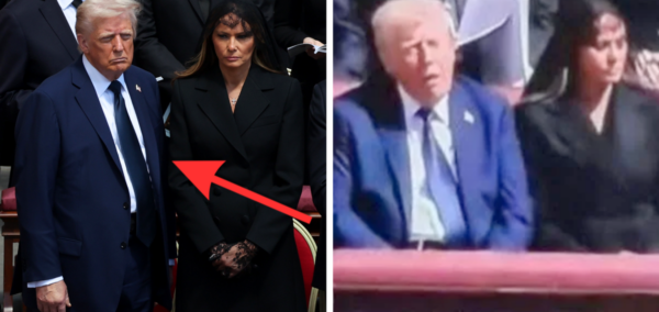 Donald Trump at Pope Francis funeral