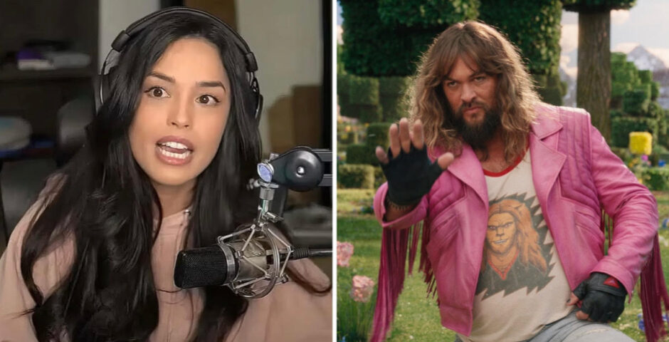 Valkyrae Jason Momoa minecraft