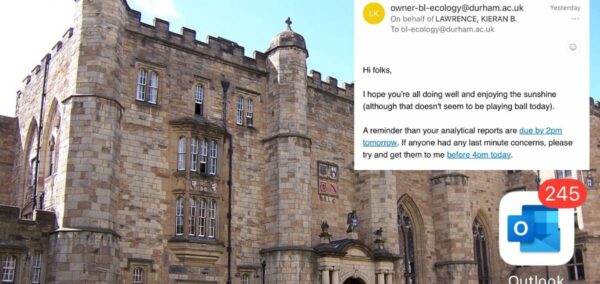 durham university russell group uni email chain