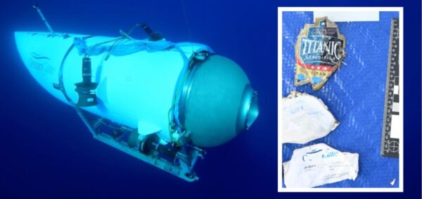 oceangate titan sub wreckage items