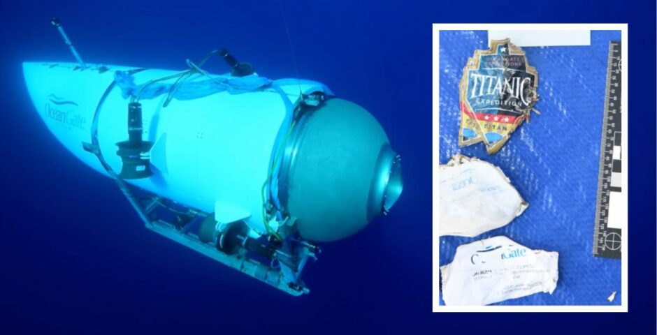 oceangate titan sub wreckage items