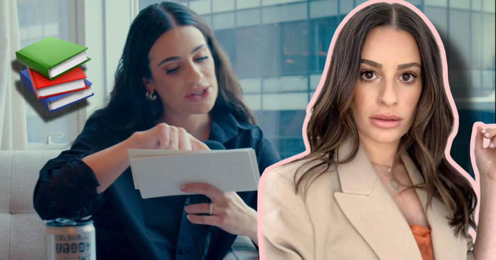 Lea Michele can't read