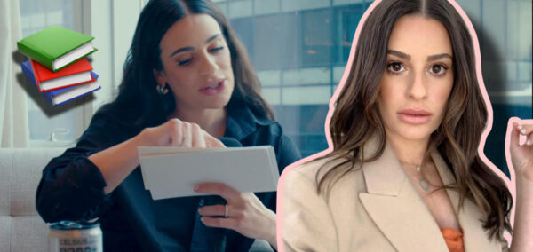Lea Michele can't read