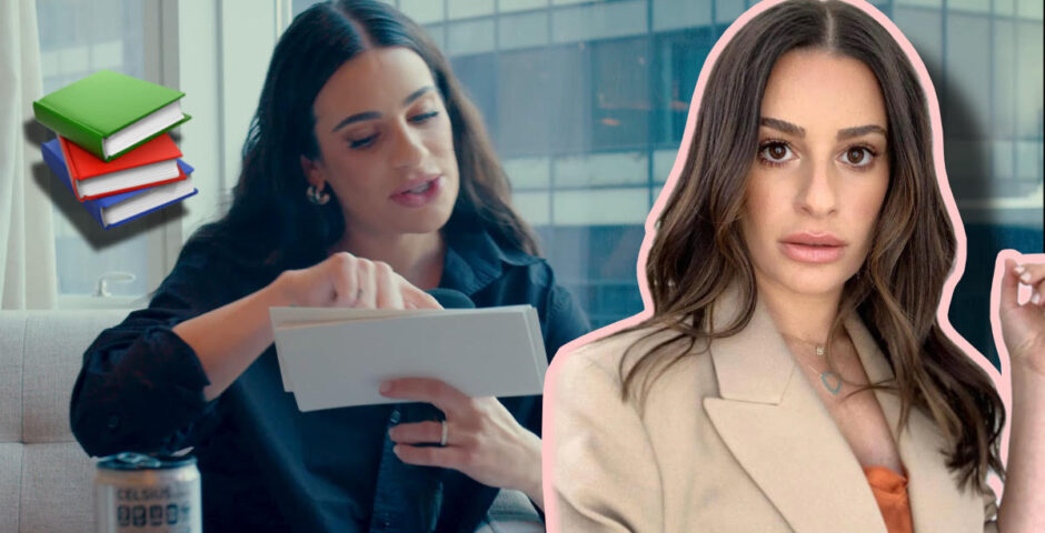 Lea Michele can't read