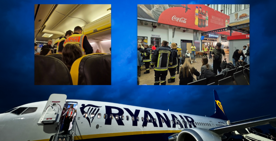 Ryanair flight forced to touch down