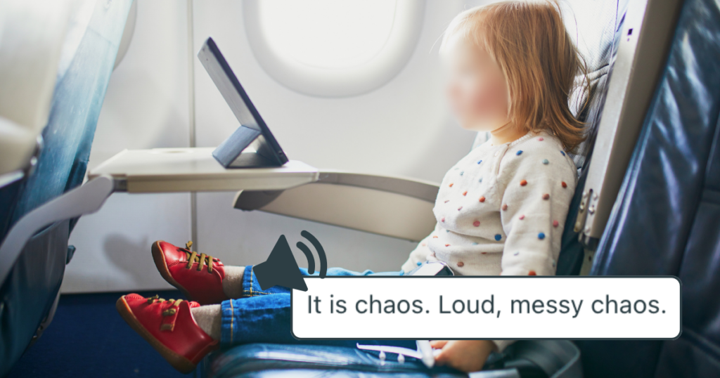 passenger slams parents kids first class