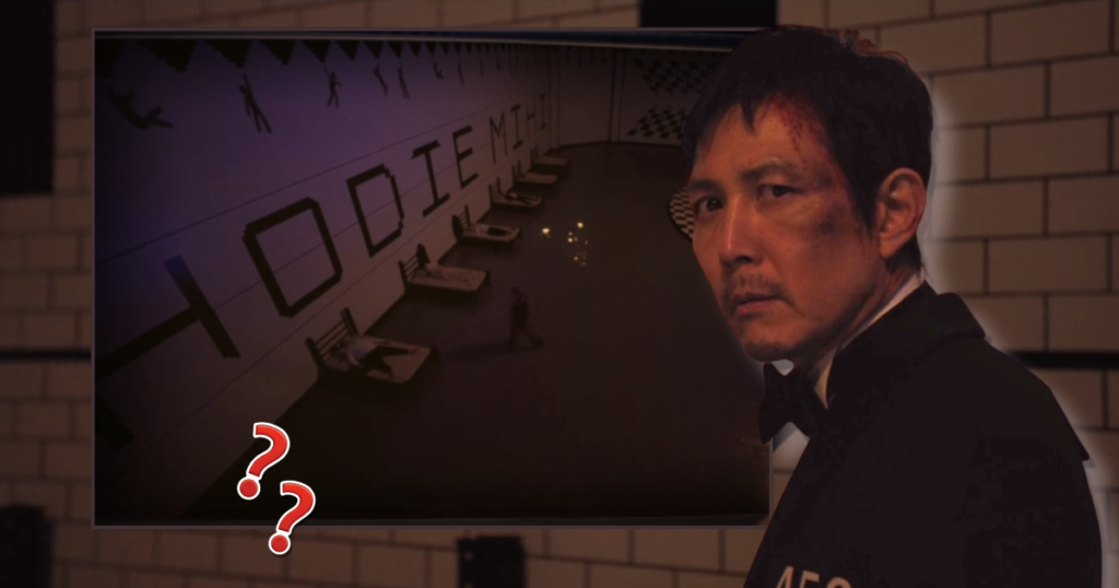 Squid Game season three writing images wall