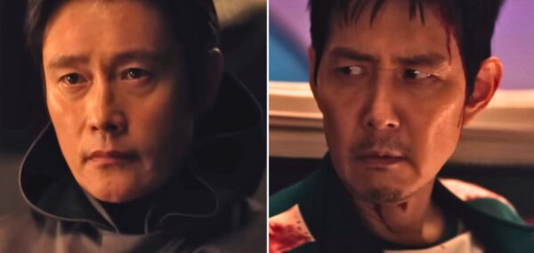 gi hun and the front man from netflix's squid game