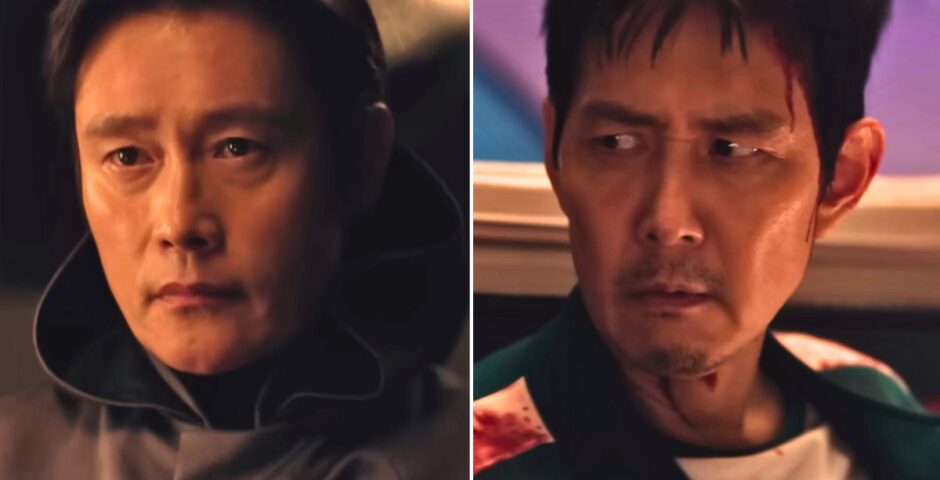 gi hun and the front man from netflix's squid game