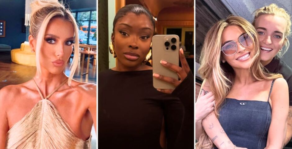 selling sunset cast members - emma, chelsea, and chrishell plus g