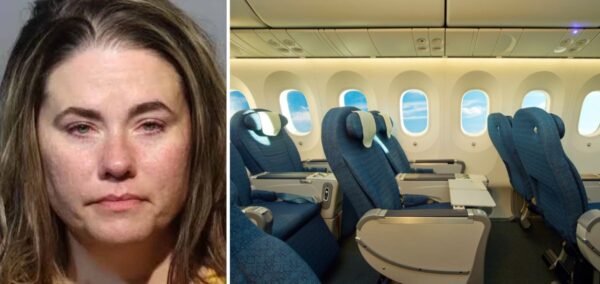 kristy crampton - a plane passenger who allegedly attacked a child on a flight