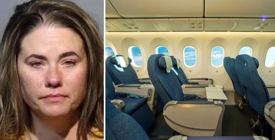 kristy crampton - a plane passenger who allegedly attacked a child on a flight