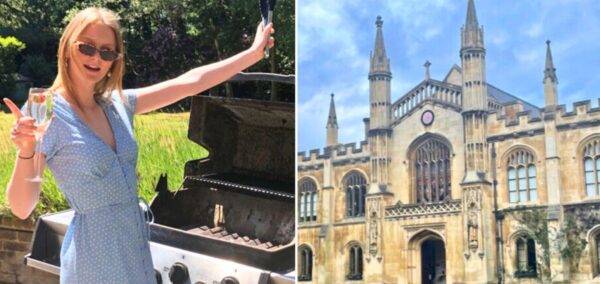 the university of cambridge, an objectively privileged russell group uni. plus a blonde girl who hopefully won't mind her pic being used