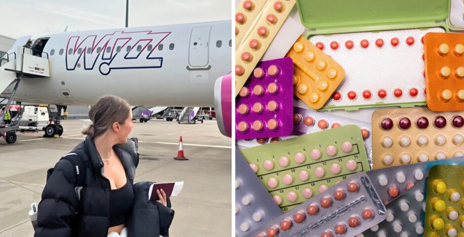 chess by a plane, also some generic stock image of the contraceptive pill