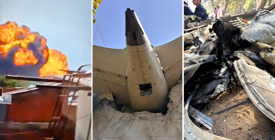 photos and videos of the air india plane before and after