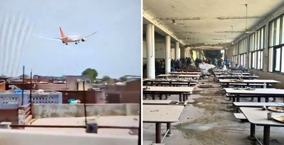 the air india plane and the medical college it crashed into