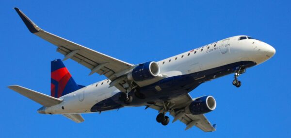 A Delta plane in flight
