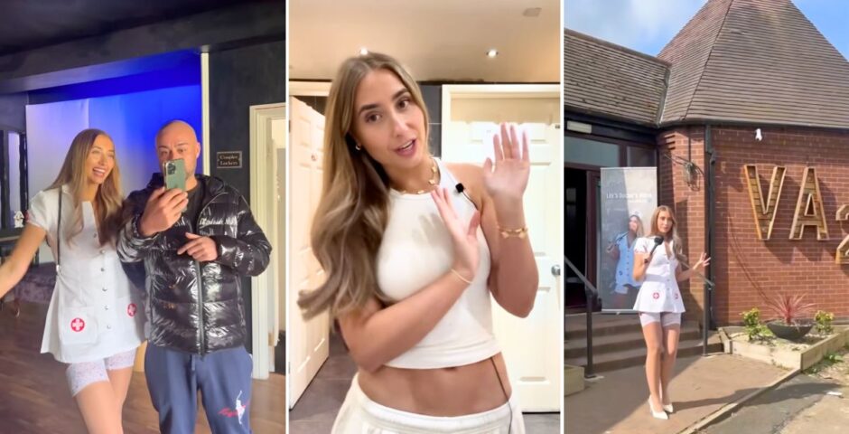 the onlyfans model lily phillips at her fluid bank challenge