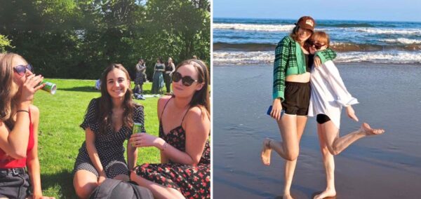 russell group unis sunniest this is some gals at i think jesus green at the university of cambridge, then some exeter students at exmouth beach