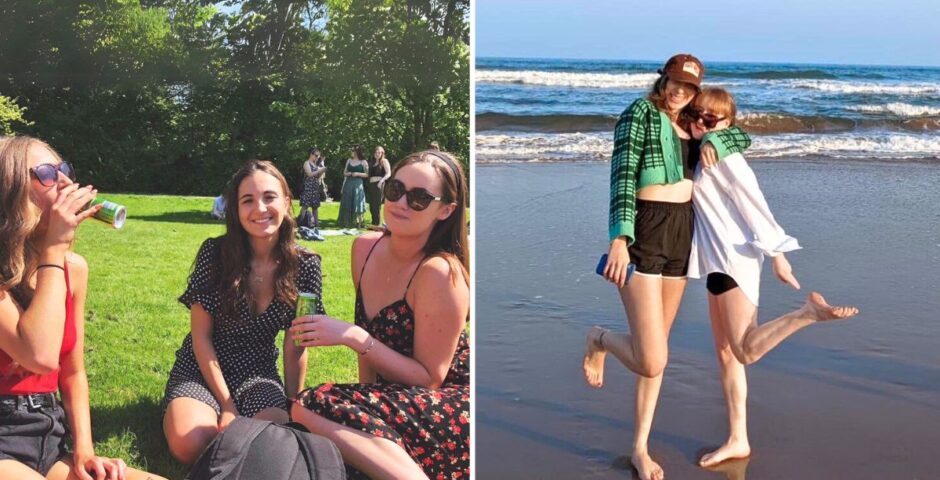 russell group unis sunniest this is some gals at i think jesus green at the university of cambridge, then some exeter students at exmouth beach