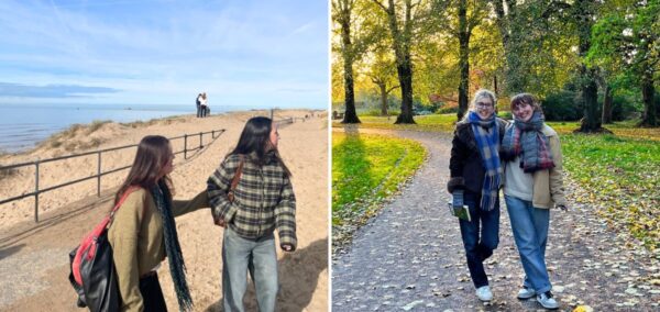 university of liverpool students and cardiff university students in lovely outside places that are giving sustainability