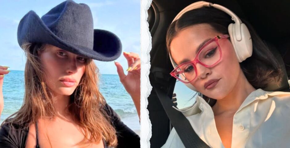selena gomez and hailey bieber but like the other way round