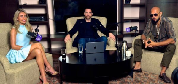 bonnie blue and andrew tate on the disruptors podcast