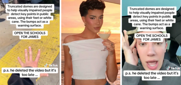James Charles paving video