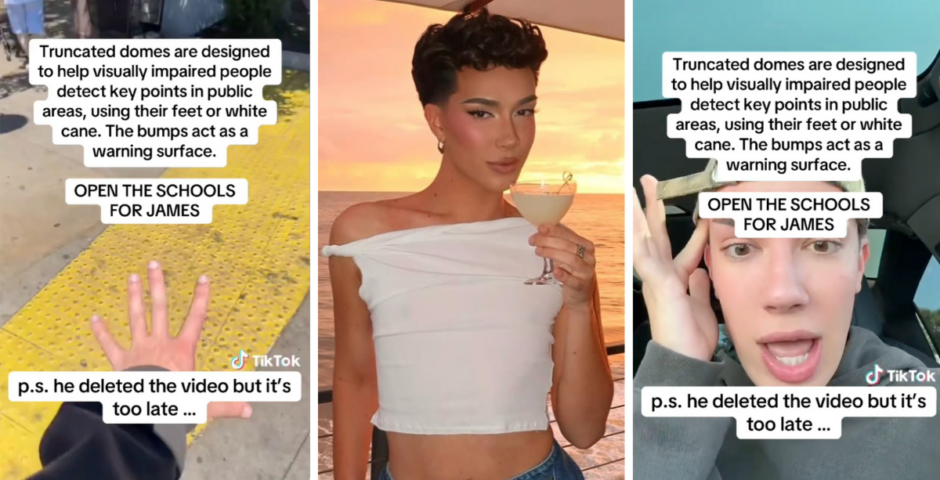 James Charles paving video