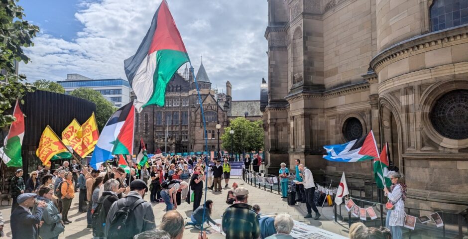 Edinburgh University graduation protest
