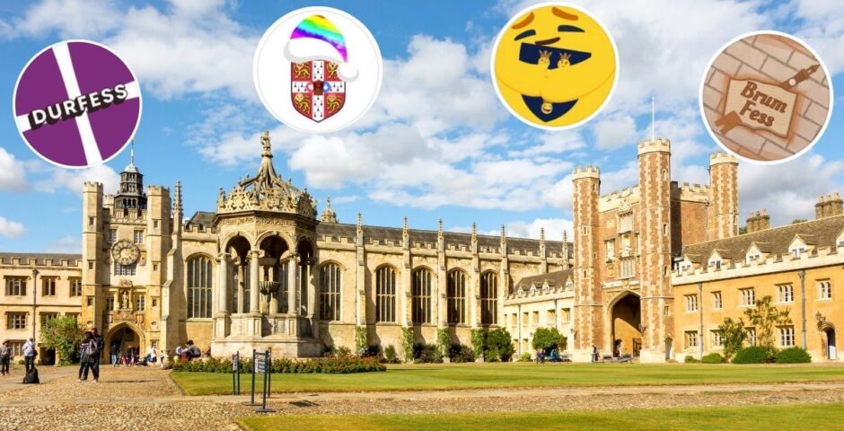 trinity college at the university of cambridge plus some profile pics of assorted university confessions pages