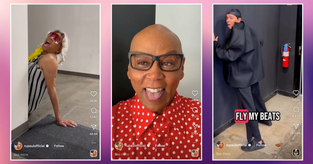 some of rupauls's social media posts