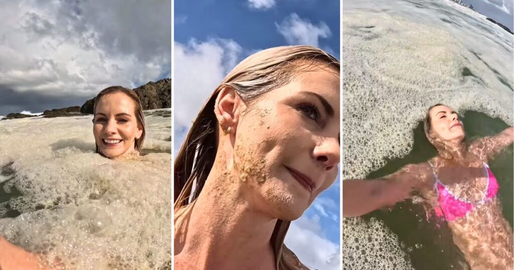 michelle sky hayward an influencer supposedly swimming in sewage