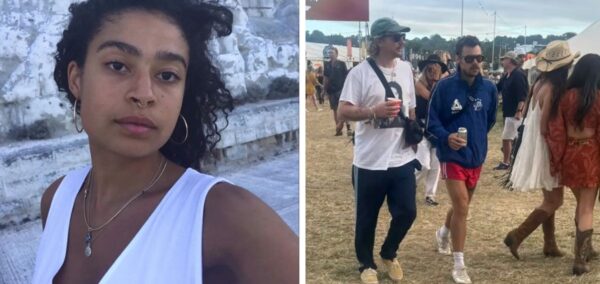 harry styles glastonbury kiss