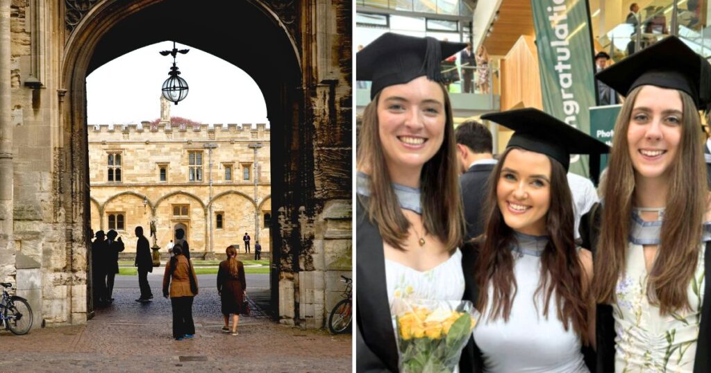 the university of oxford (one half of oxbridge) and then some grads from imperial college london
