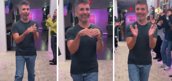 Simon Cowell clapping, The Jennifer Hudson show