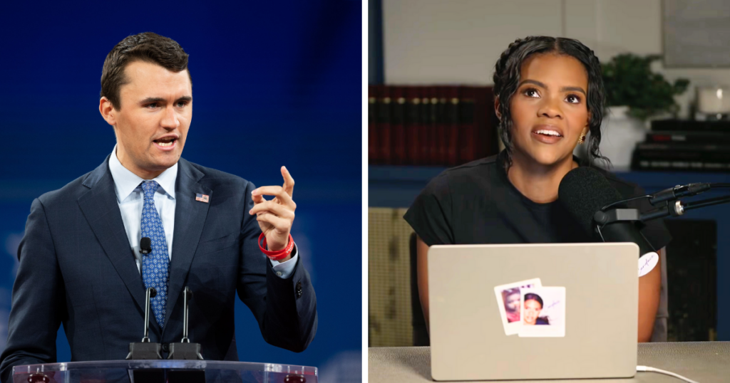 Charlie Kirk and Candace Owens