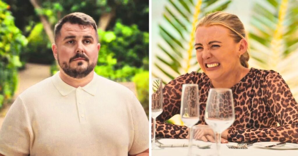 dean and sarah from mafs uk 2025 on their honeymoon not looking very happy