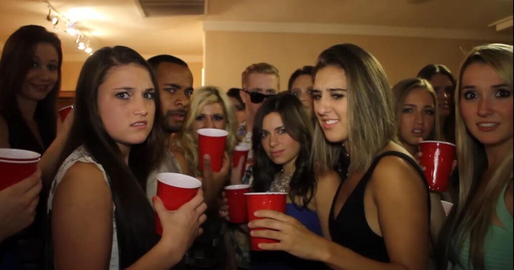 awkward party meme origin