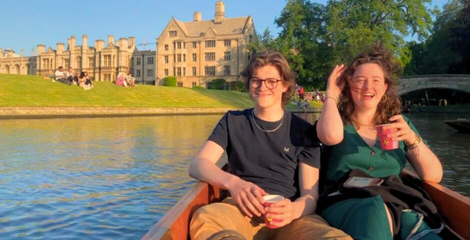 university of cambridge oxbridge students on a punt