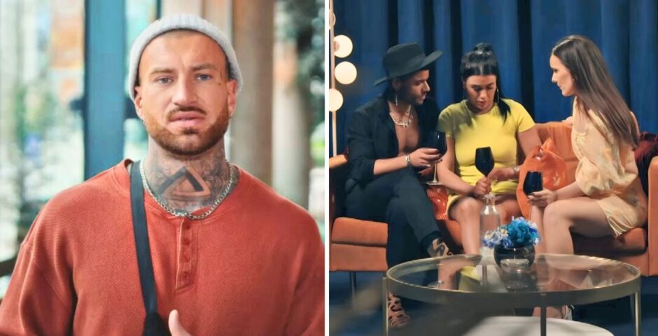 mafs uk 2025 joe wood and then his wife maeve crying about him at a dinner party