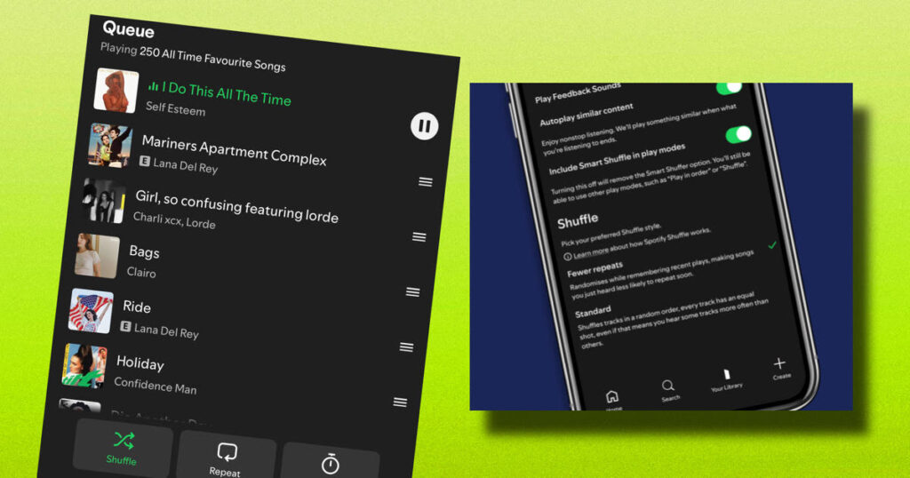 Spotify two shuffle