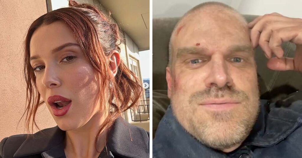 millie bobby brown david harbour premiere