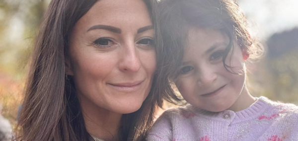 Influencer Melissa Mae Carlton with her child