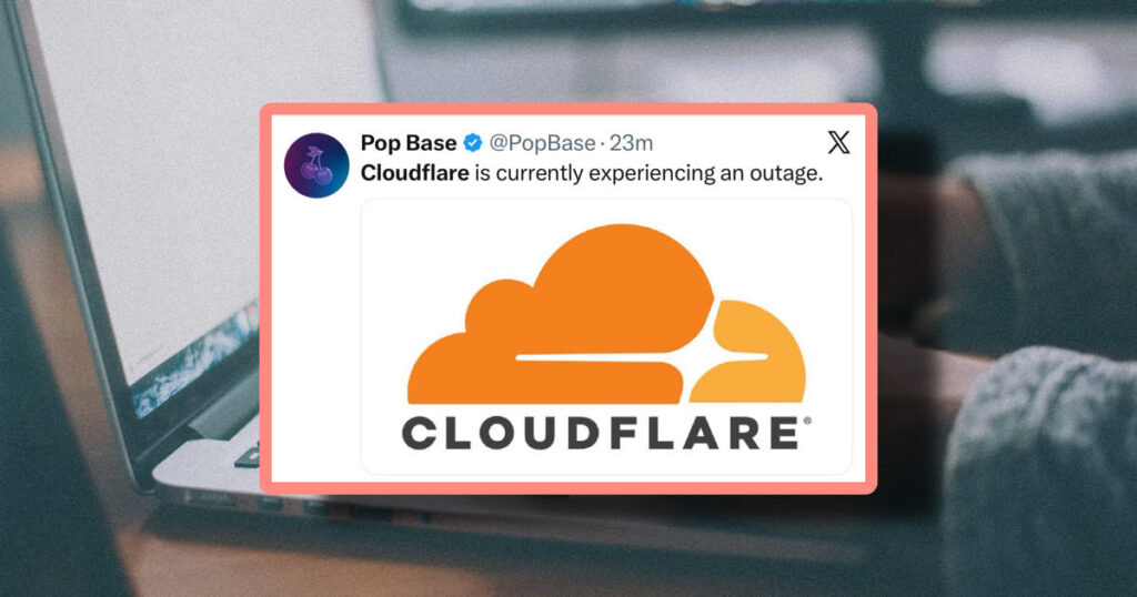 Cloudflare outage internet down