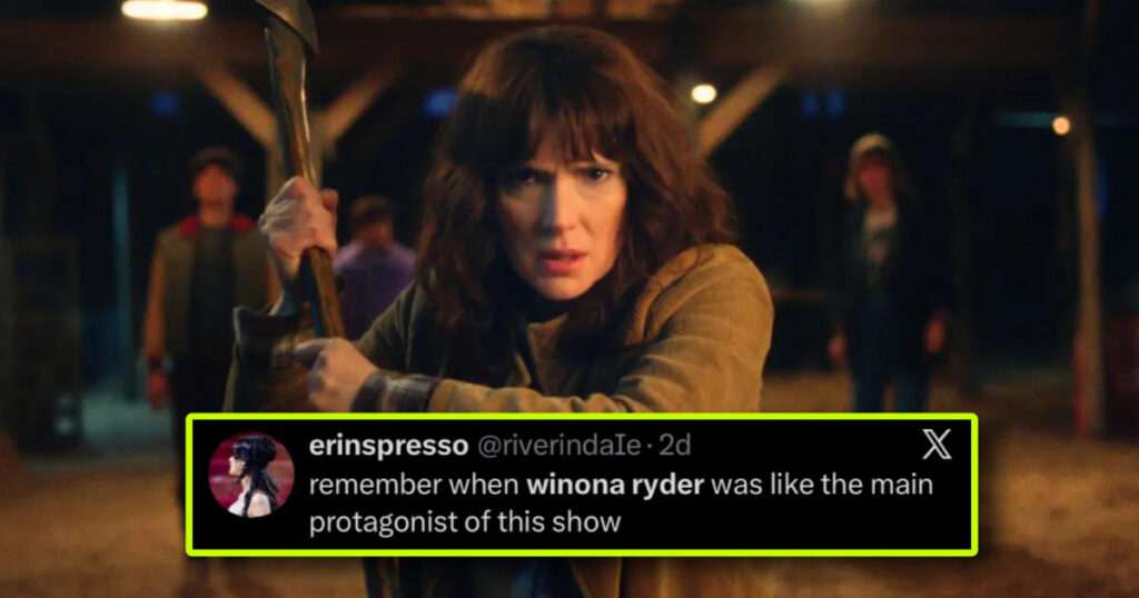 Stranger Things Winona Ryder snubbed