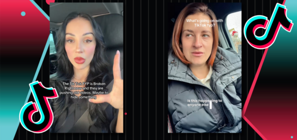 TikTok algorithm glitch with for you page showing old videos