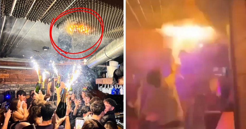 Bar fire