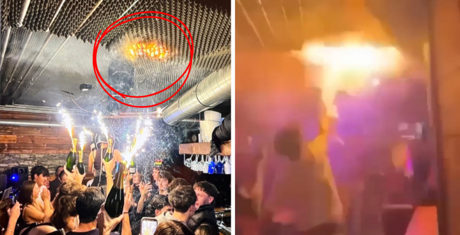 Bar fire