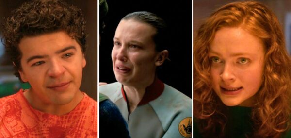 stranger things cast millie bobby brown sadie sink and er dustin